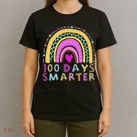 100th Day Of School Teacher rainbow 100 Days Smarter T-Shirt thumb 4