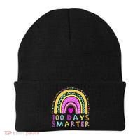 100th Day Of School Teacher rainbow 100 Days Smarter Beanie thumb 0