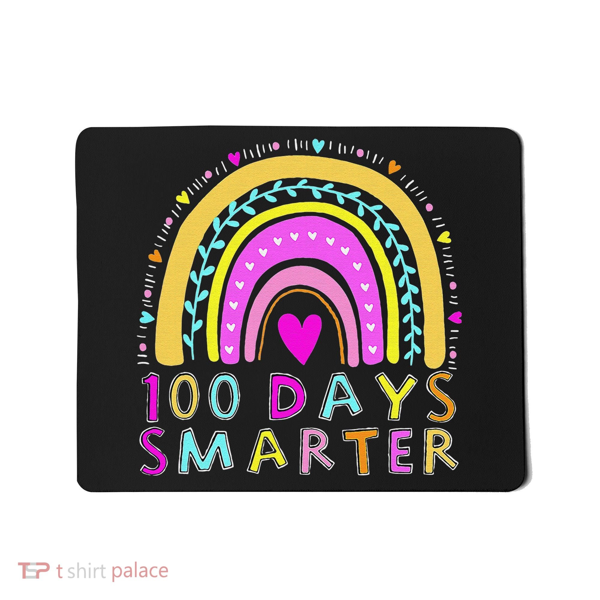 100th Day Of School Teacher rainbow 100 Days Smarter Mousepad