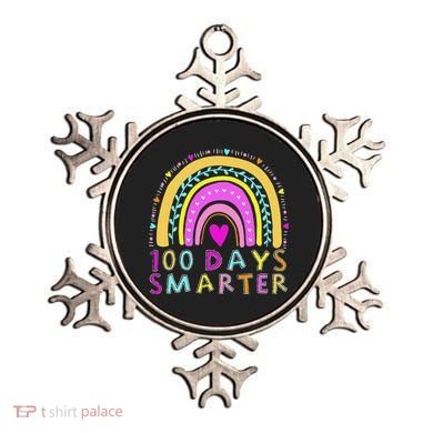100th Day Of School Teacher rainbow 100 Days Smarter Ornament