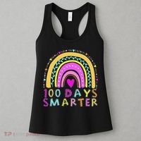100th Day Of School Teacher rainbow 100 Days Smarter Women's Tank Top thumb 3
