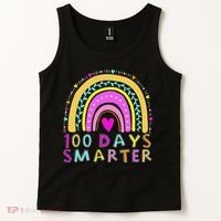 100th Day Of School Teacher rainbow 100 Days Smarter Tank Top thumb 2