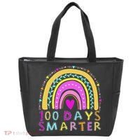 100th Day Of School Teacher rainbow 100 Days Smarter Tote Bag thumb 0