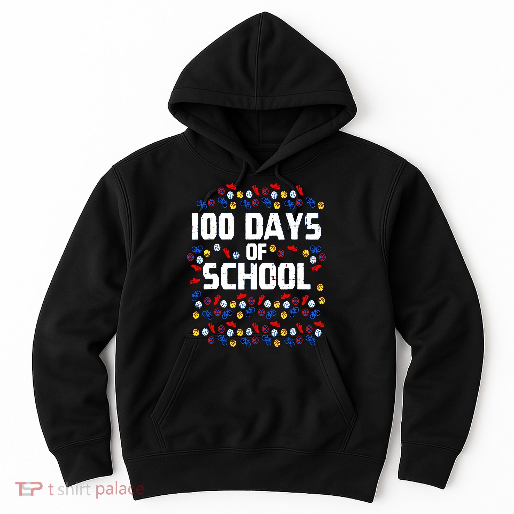 100 Days Of School  Sport Player  Hoodie