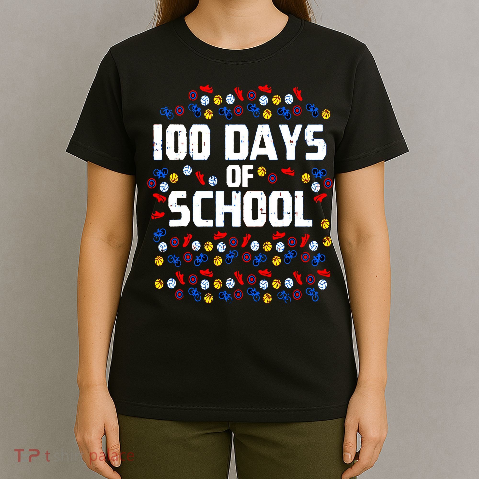 100 Days Of School  Sport Player  T-Shirt