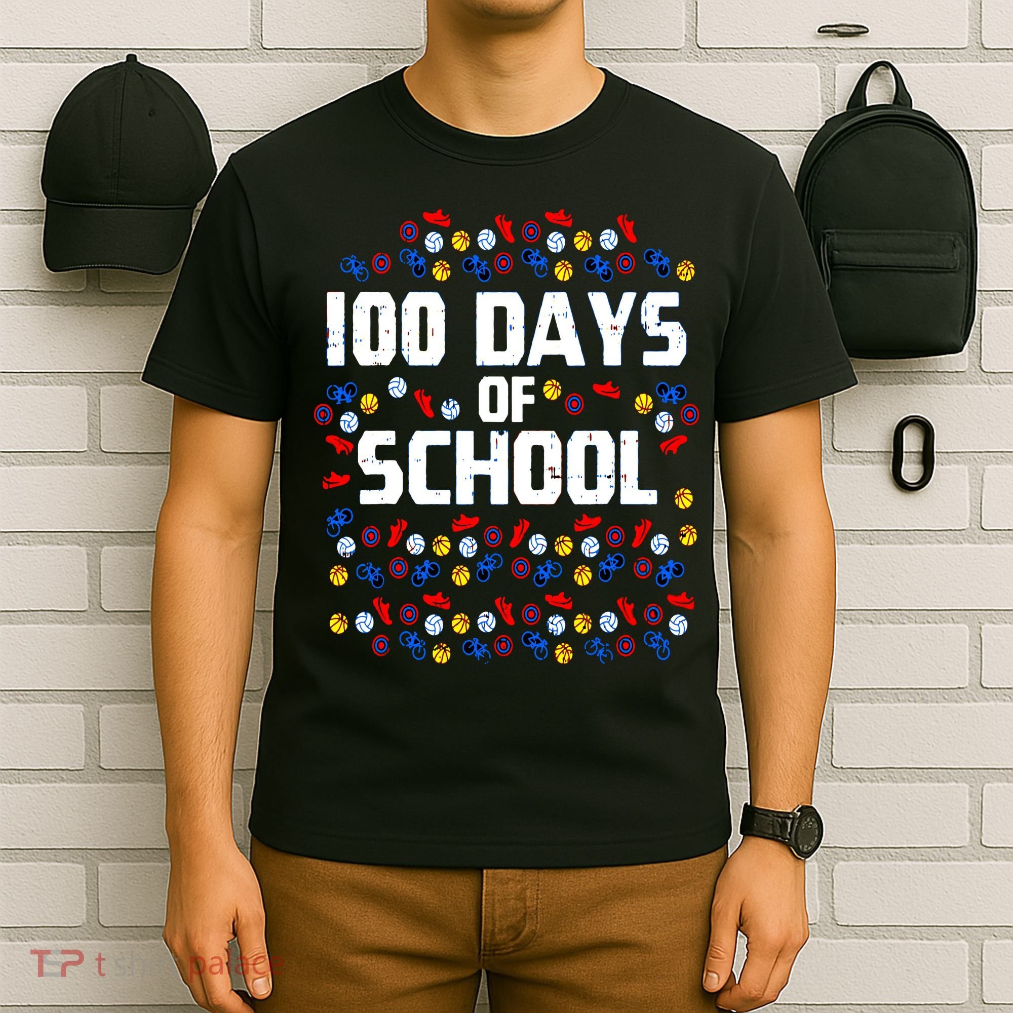 100 Days Of School  Sport Player  T-Shirt