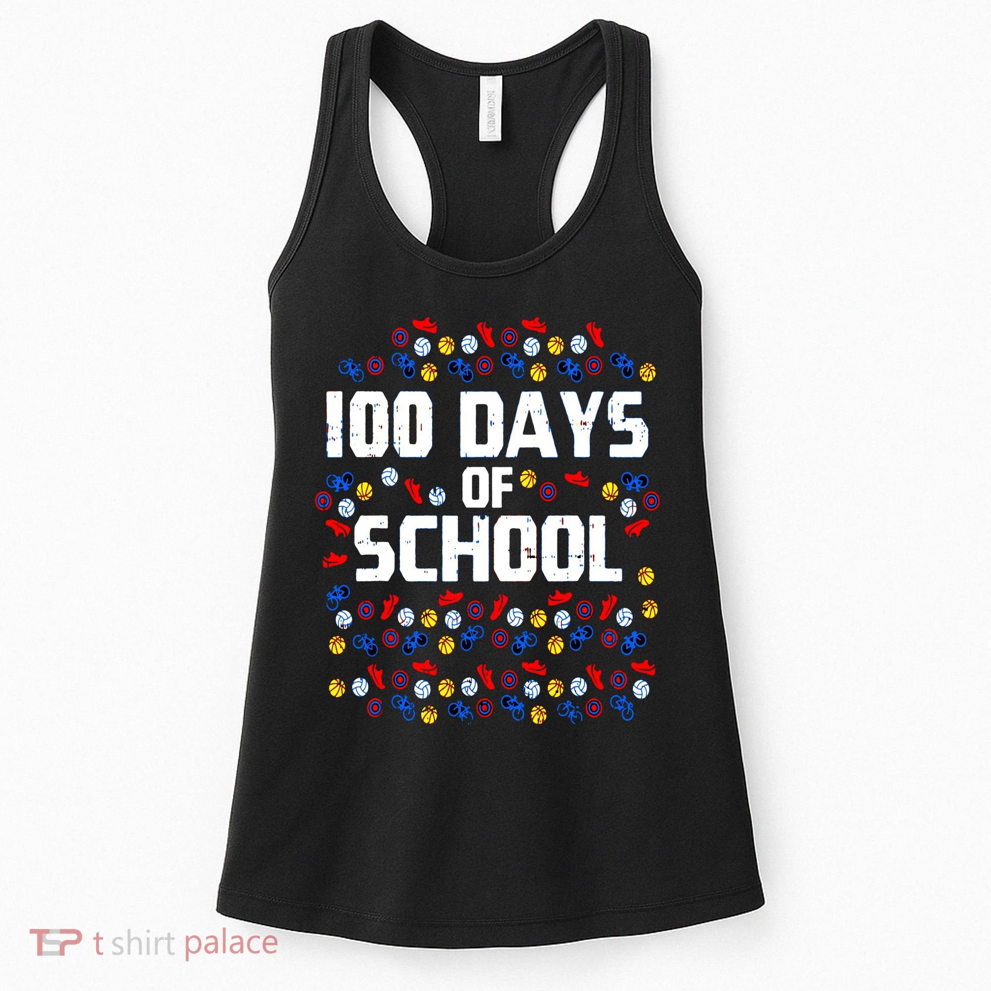 100 Days Of School  Sport Player  Women's Tank Top
