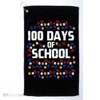 100 Days Of School  Sport Player  Golf Towel thumb 0
