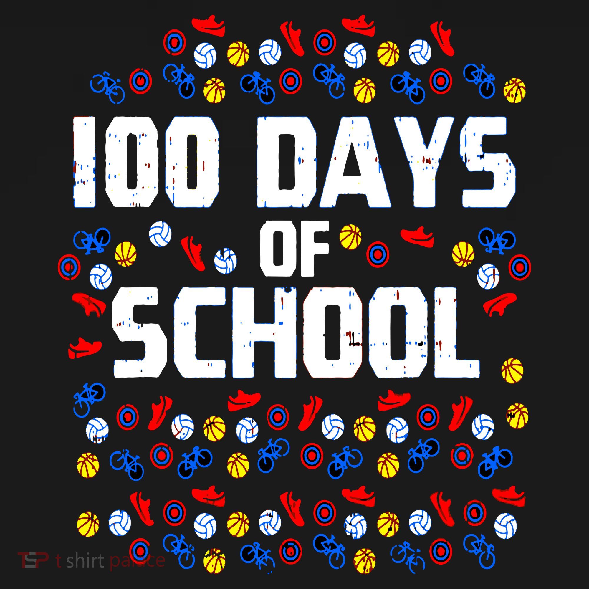 100 Days Of School  Sport Player  Kids Sweatshirt