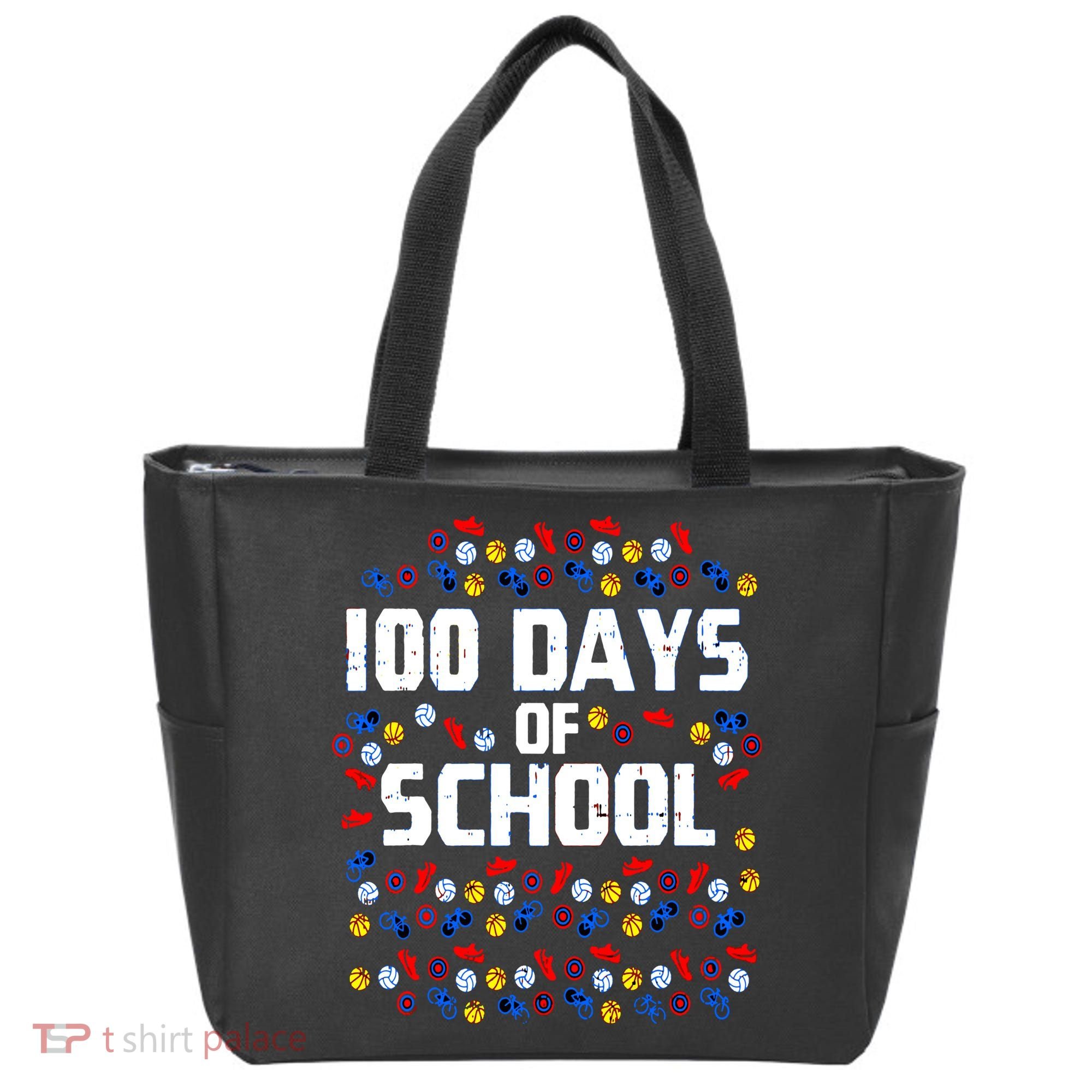 100 Days Of School  Sport Player  Tote Bag