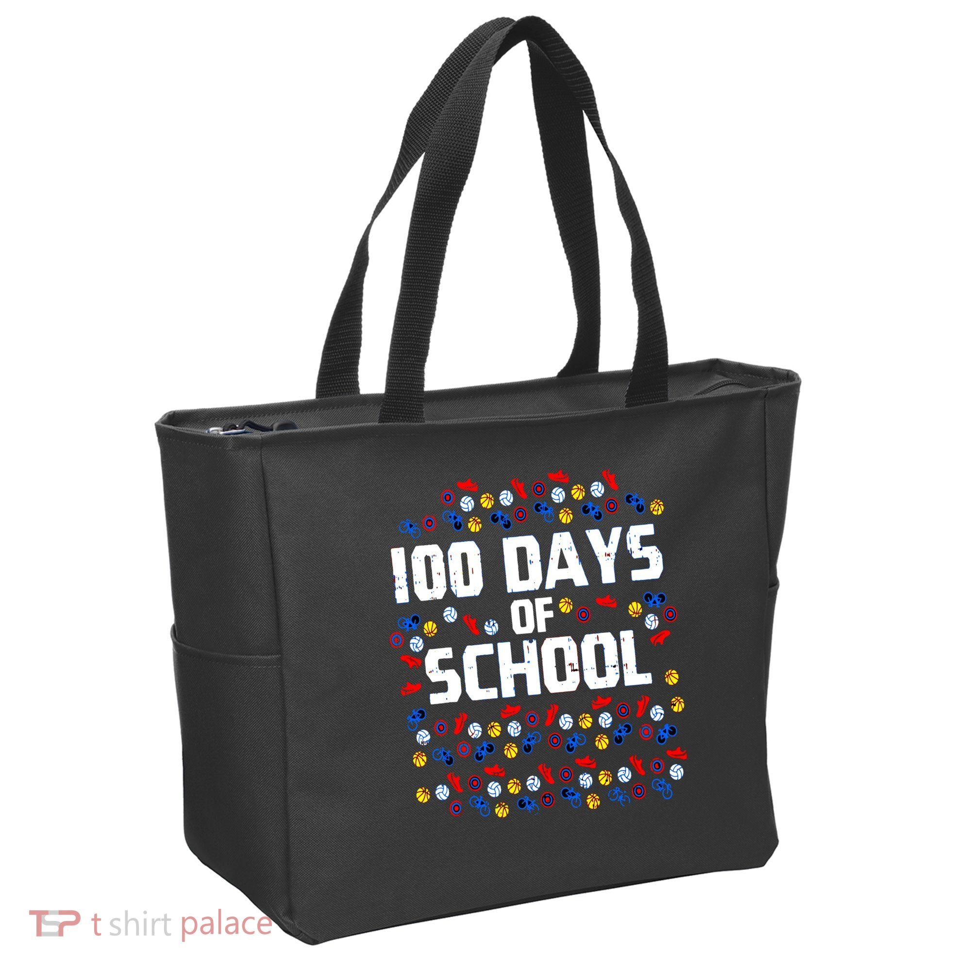 100 Days Of School  Sport Player  Tote Bag
