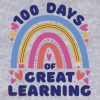 100 Days Of Great Learning School Rainbow Women's Sweatshirt thumb 2