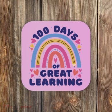 100 Days Of Great Learning School Rainbow Coaster