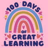 100 Days Of Great Learning School Rainbow Coaster thumb 2
