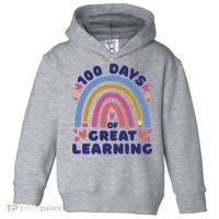 100 Days Of Great Learning School Rainbow Toddler Hoodie thumb 0