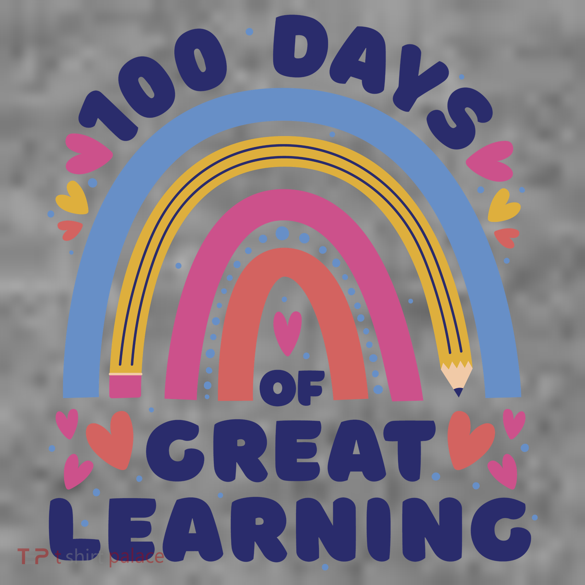 100 Days Of Great Learning School Rainbow Toddler Hoodie