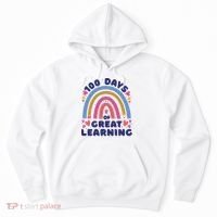 100 Days Of Great Learning School Rainbow Hoodie thumb 0