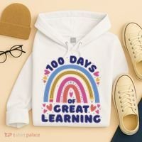 100 Days Of Great Learning School Rainbow Hoodie thumb 4