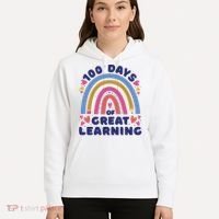 100 Days Of Great Learning School Rainbow Hoodie thumb 5