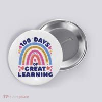 100 Days Of Great Learning School Rainbow Button thumb 0