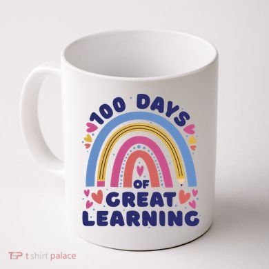 100 Days Of Great Learning School Rainbow Coffee Mug