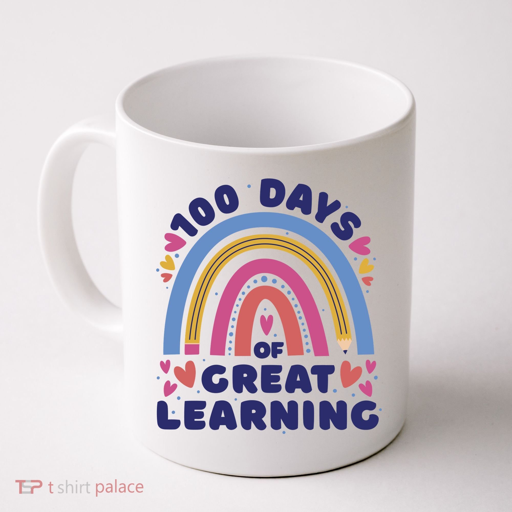 100 Days Of Great Learning School Rainbow Coffee Mug