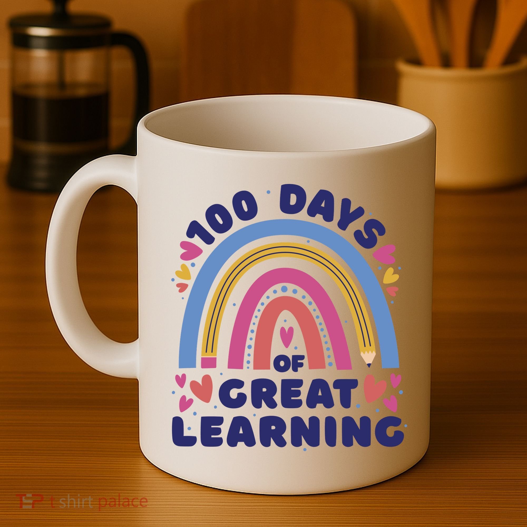 100 Days Of Great Learning School Rainbow Coffee Mug