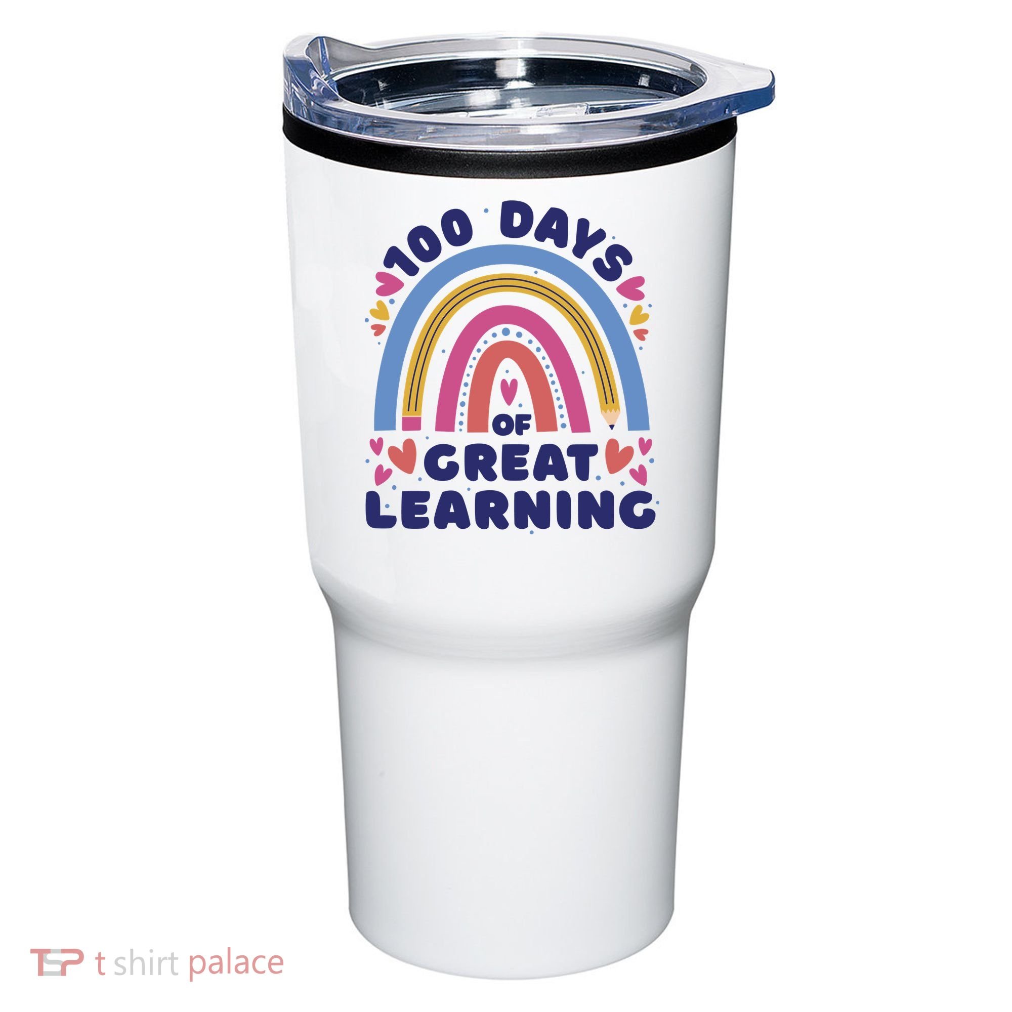 100 Days Of Great Learning School Rainbow Tumbler