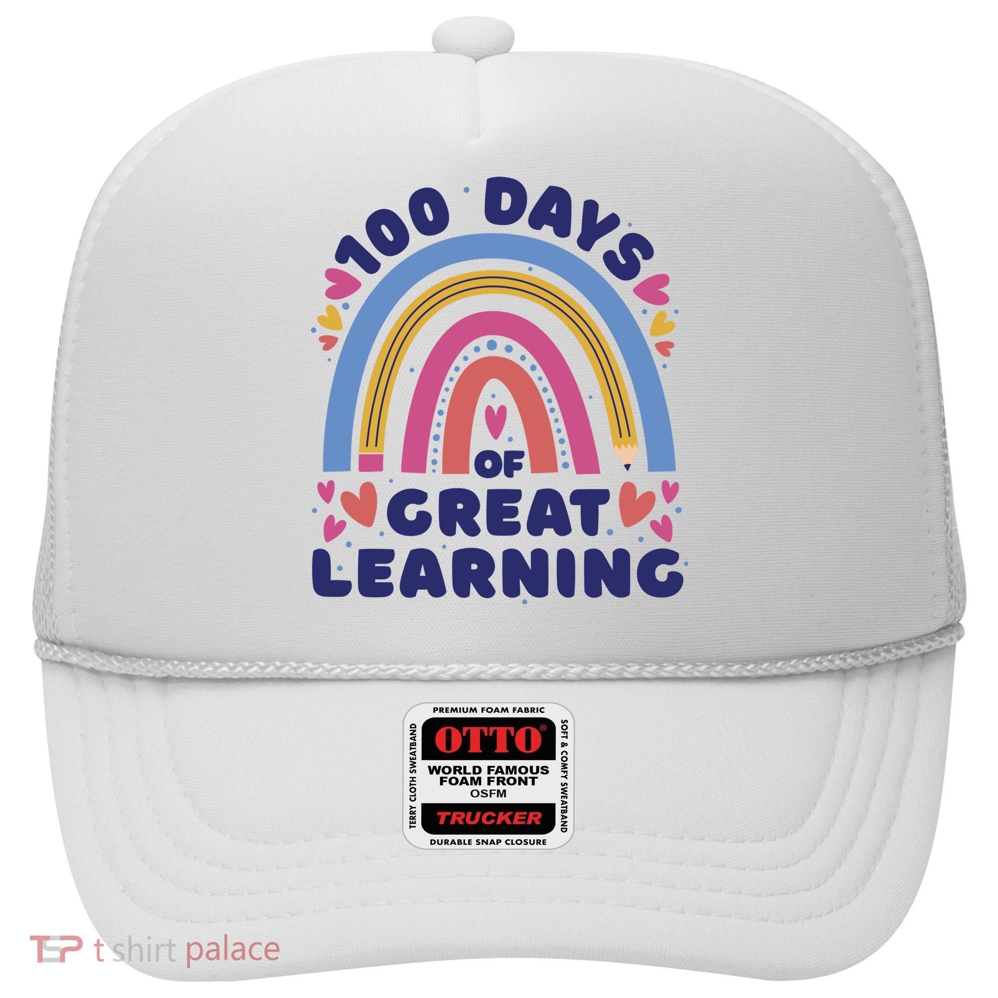 100 Days Of Great Learning School Rainbow Hat
