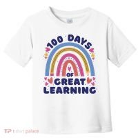 100 Days Of Great Learning School Rainbow Toddler T-Shirt thumb 0