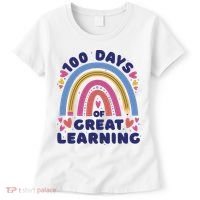 100 Days Of Great Learning School Rainbow Women's T-Shirt thumb 0