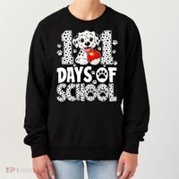 101 Days Of School 100th Day Dog Women's Sweatshirt thumb 0
