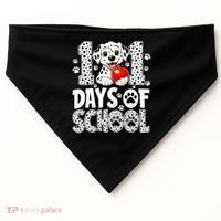 101 Days Of School 100th Day Dog USA-Made Doggie Bandana thumb 0