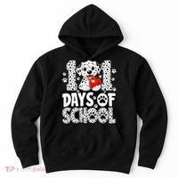101 Days Of School 100th Day Dog Hoodie thumb 0