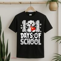 101 Days Of School 100th Day Dog T-Shirt thumb 2