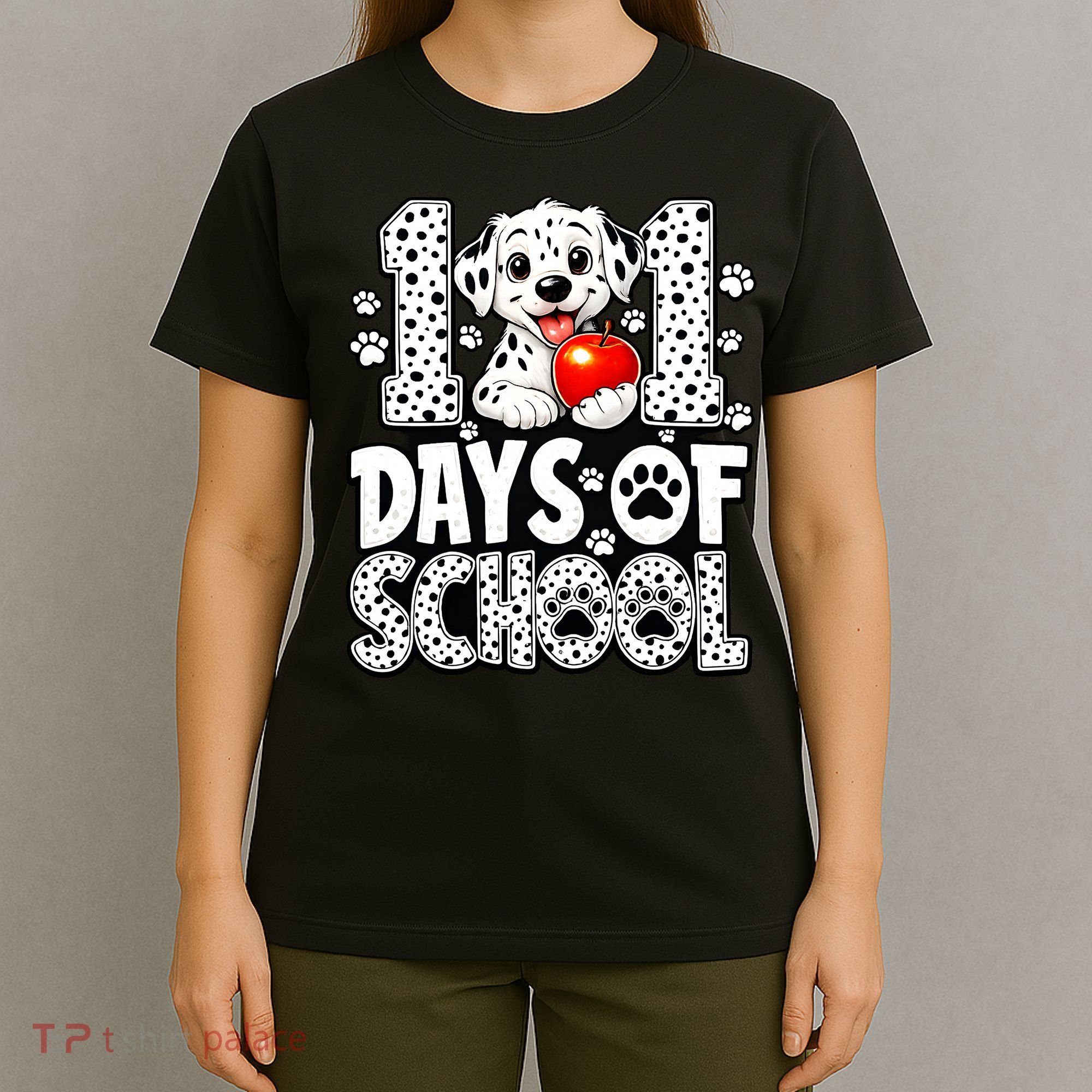 101 Days Of School 100th Day Dog T-Shirt