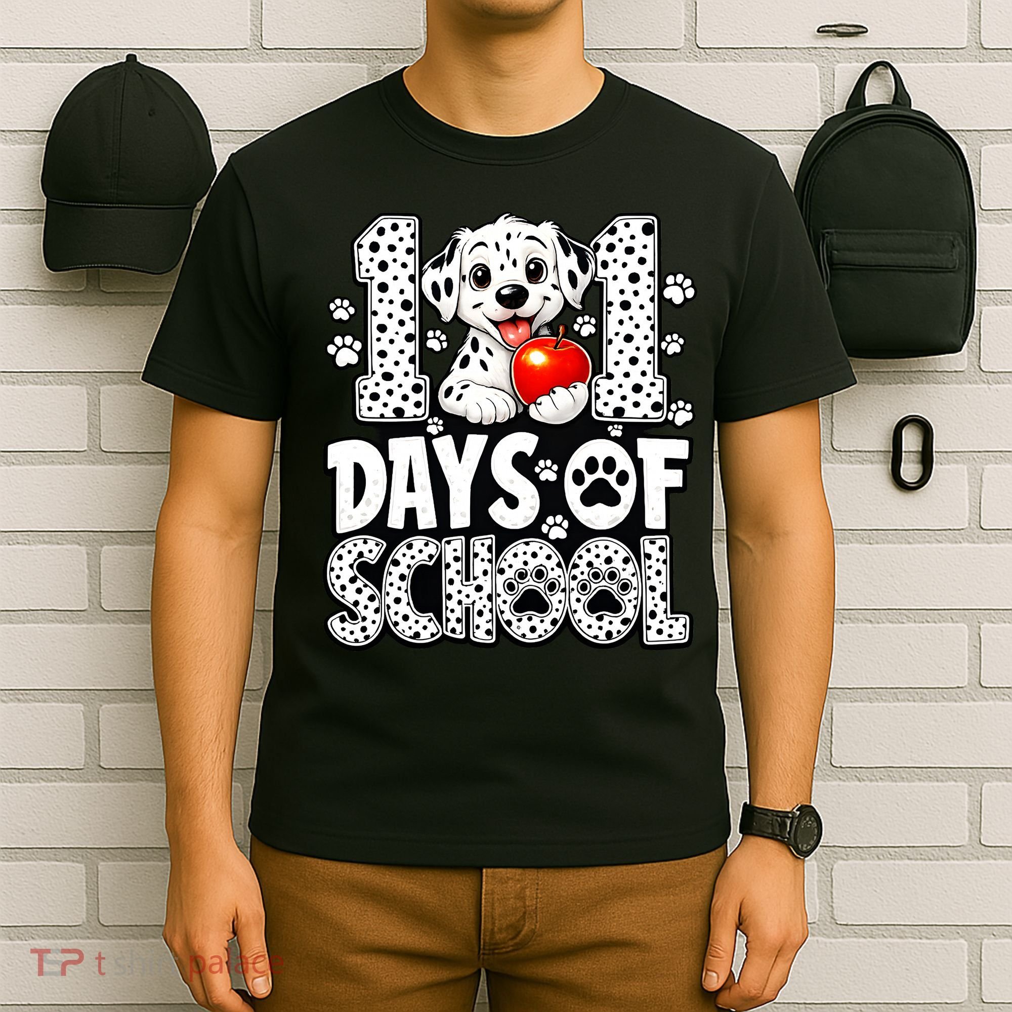 101 Days Of School 100th Day Dog T-Shirt