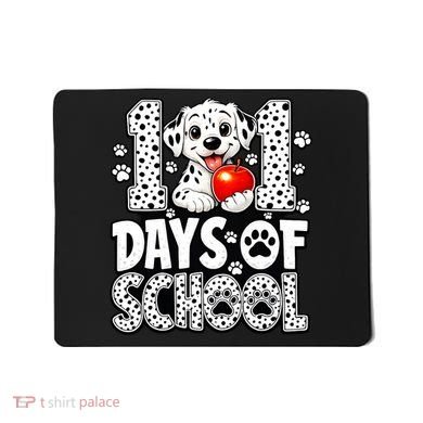 101 Days Of School 100th Day Dog Mousepad