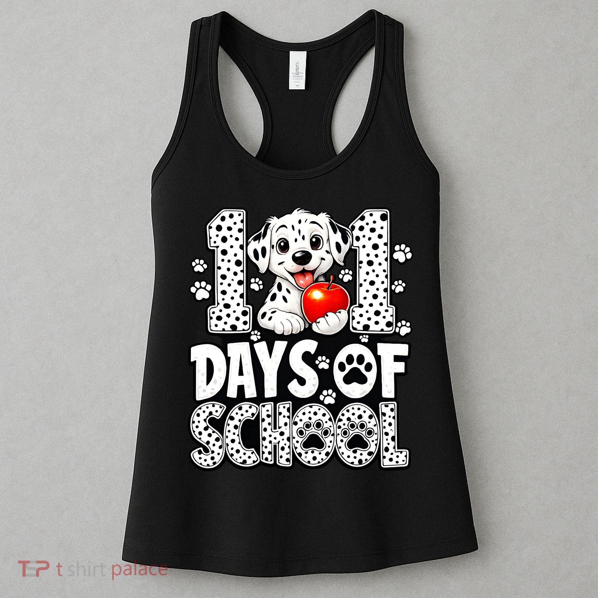 101 Days Of School 100th Day Dog Women's Tank Top