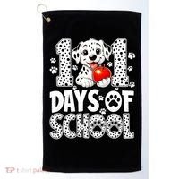 101 Days Of School 100th Day Dog Golf Towel thumb 0
