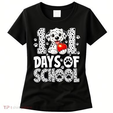 101 Days Of School 100th Day Dog Women's T-Shirt