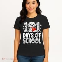 101 Days Of School 100th Day Dog Women's T-Shirt thumb 4