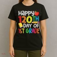 120th Day Of School Teachers Child Happy 120 Days 1st Grade T-Shirt thumb 4
