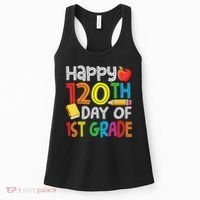 120th Day Of School Teachers Child Happy 120 Days 1st Grade Women's Tank Top thumb 0