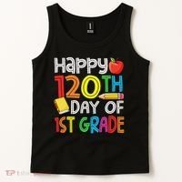 120th Day Of School Teachers Child Happy 120 Days 1st Grade Tank Top thumb 2