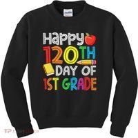 120th Day Of School Teachers Child Happy 120 Days 1st Grade Kids Sweatshirt thumb 0