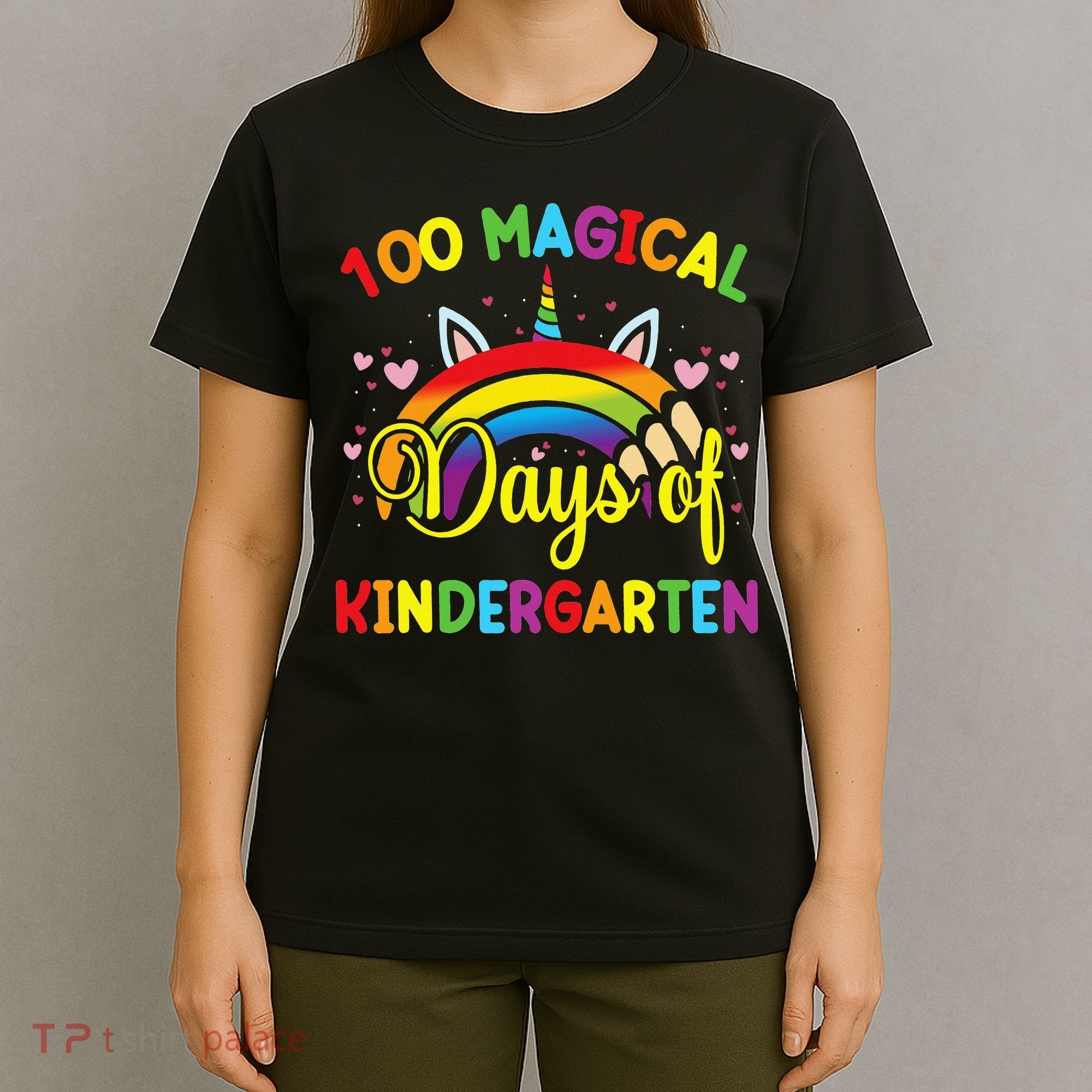 100th Day of Kindergarten For Girls 100 Magical Days T-Shirt