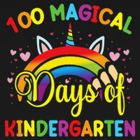 100th Day of Kindergarten For Girls 100 Magical Days T-Shirt thumb 7