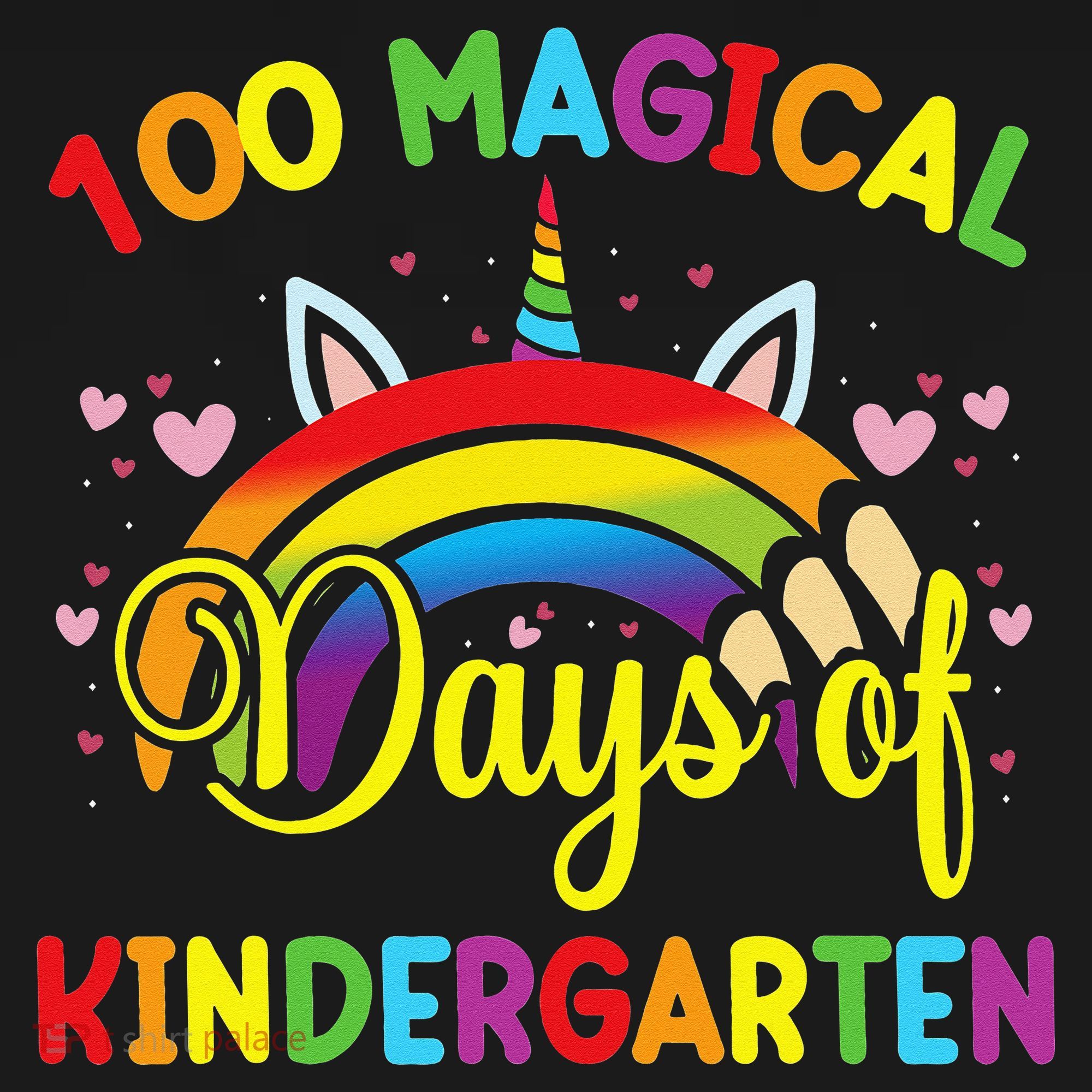100th Day of Kindergarten For Girls 100 Magical Days Women's Tank Top