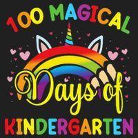 100th Day of Kindergarten For Girls 100 Magical Days Hat thumb 2